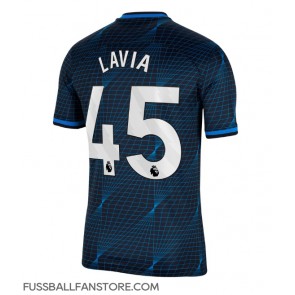Chelsea Romeo Lavia #45 Replik Auswärtstrikot 2023-24 Kurzarm